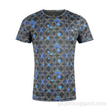 T-shirt com ajuste seco de absorção de umidade Star Blue